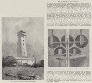 Vuurtoren afgebrand door Henry Charles Seppings Wright